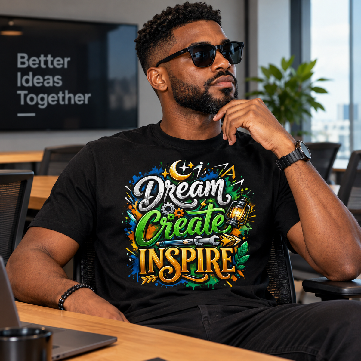 Leba Dream Create Inspire Dark | Unisex T-shirt
