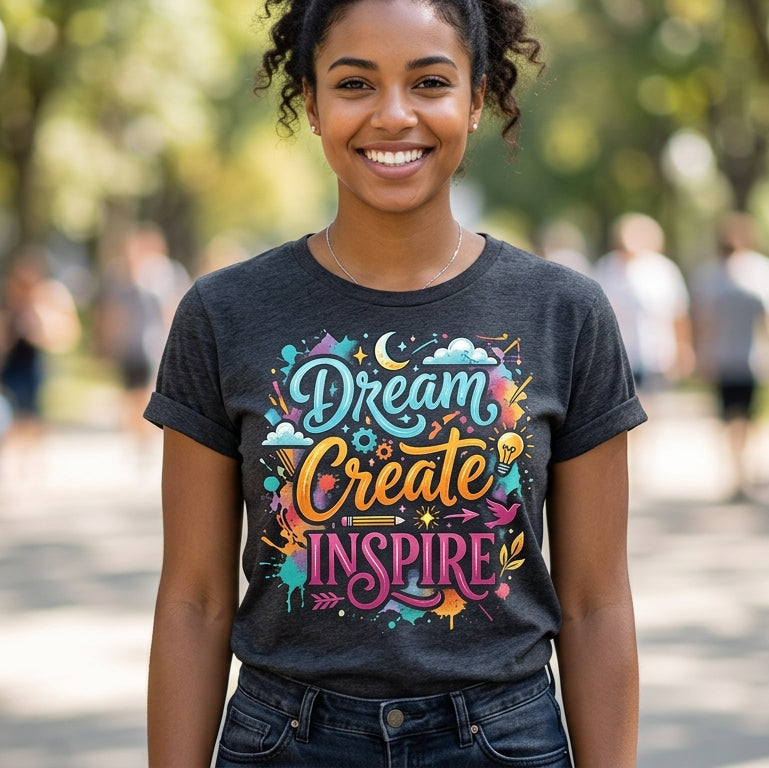 Leba Dream Create Inspire Light | Unisex T-shirt